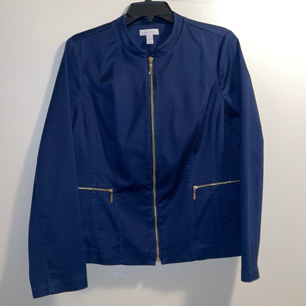 Charter Club Bomber Suit Jacket
